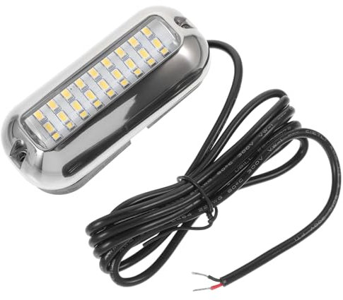 POPETPOP Unterwasser-bootslichter Mit Leds Wasserdichte Beleuchtung Breiter Abstrahlwinkel Stoßfeste Unterwassertechnologie Umweltfreundliche Weiße Lichtquelle Für Boote Und Schiffe