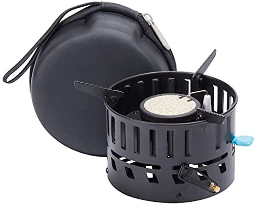 BOOZXCV Réchaud à gaz de Camping Coupe-Vent, réchaud extérieur Pliable Portable 2000W, adapté à la Cuisine, au Pique-et à la randonnée