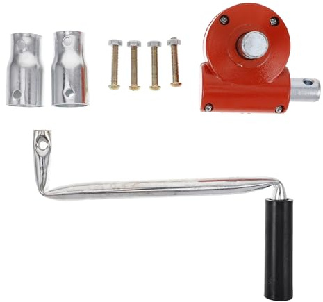 EPIGEIST Argano Manuale a Manovella per Pellicola Serra, Meccanismo di Avvolgimento Resistente in Metallo Kit Completo e velocità Regolabile, Dispositivo per Uso Agricolo e Giardinaggio