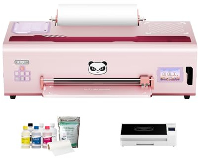 Procolored K13 Lite A3 DTF Drucker Set mit rauchfreiem Ofen 13 Zoll, Weißtinten Zirkulation, Infrarot Schutz, Transferdrucker Maschine für DIY Textil Business，Pink