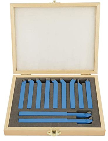 Marhynchus Juego de Herramientas de Torneado, Herramientas de Torno con Punta de Carburo de 11 Piezas, Acero de Alta Velocidad para Torneado de Madera, Ideal para Entusiastas de la Carpintería