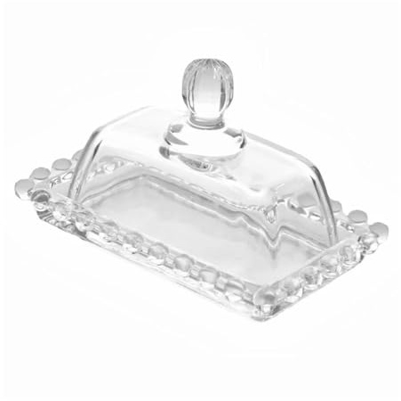 recipiente para mantequilla, Mantequillera De Vidrio Con Tapa Transparente 180ml