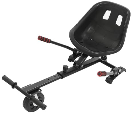 LANNADD Hoverboard mit Sitz Komplett Set, Passend für 6,5-10 Zoll Hoverboard Kinder, Hover Boards, Hoverkart Gokart Sitz – für Kinder & Erwachsene, längenverstellbar
