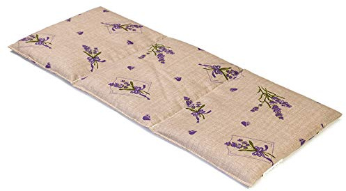 GIRAFFENLAND Bio-Dinkelkissen 20x50cm groß 3-Kammer Landhausstil Romantik - Wärmekissen, Körnerkissen