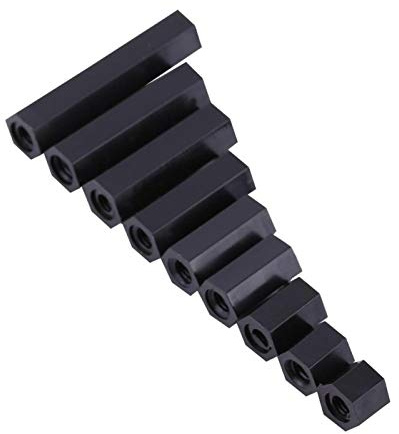 100 Pz PA66 M3 Femmina x M3 Femmina Esagonale Filettato Distanziatore Distanziatore Distanziatore Pilastro Distanziatore Esagonale Distanziatore Dado(M3*6)