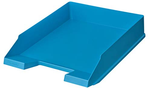 herlitz 50033966 Ablagekorb classic, A4-C4, recycelter Kunststoff mit Blauer Engel-Zertifikat, intensiv blau, 5 Stück