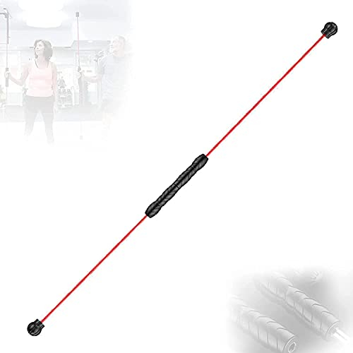 Fitness Schwingstab Pilates Stange Tragbares Yoga Stick Vibrierender Schwingstab, 160cm formender Tremorstab mit Fettverbrennung, Bauch parallel für Pilates, Yoga Workout, Büro, Fitnessstudio, Schwa