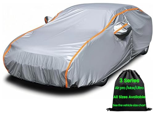 ANITANT Waterproof car Cover,car Snow Cover,Outdoor car Cover，car Covers for Automobiles All Weather Waterproof，Full Exterior Covers Rain UV Snow Protection Inner Cotton,Fit All Sedan 186 to 194