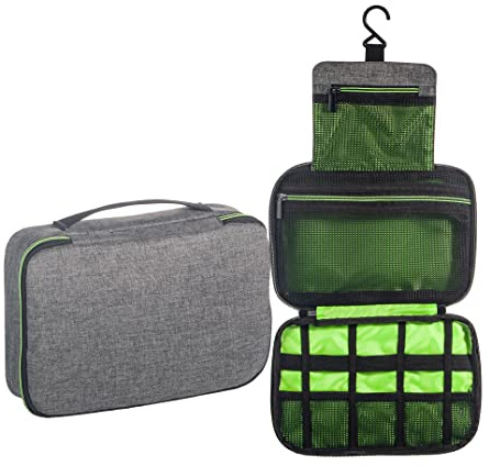 Foldable Man Hanging Travel Toiletry Bag Shaving Dopp Kit Travelling Shower Bathroom Wash Bag Makeup Organizer Hygiene Bag Toilet Pouch Men Camping Toiletry Bag Multifunction cosmetic bag with hook
