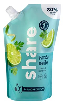 share Flüssigseife Nachfüllbeutel, Limette & Koriander, 500 ml