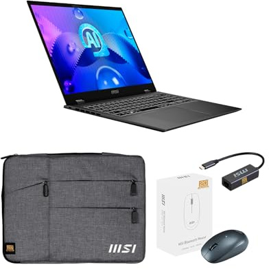 MSI Prestige 14 AI Studio C1VEG-036ES - Ordenador 14 2.8K (Intel Core Ultra 7 155H, RAM 16GB, RTX 4050, 1TB SSD, Windows 11) Home Stellar Gray - Teclado QWERTY español