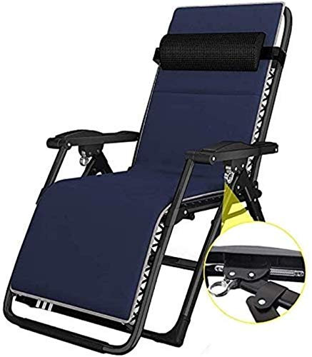 HHUARI Klassische Liegestühle Sonnenliege/Klappbarer Komfort-Schlingenstuhl Liege Zero Gravity mit Kopfstütze, Outdoor-Camping-Reisen, Strand, Garten, Angelstuhl, Liegestühle, Sonnenliege The New