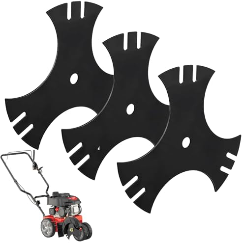 DECKMAN (9 x 5/8) 781-0748-0637 781-0748 Tri-Star Trencher Replacement Blade, Compatible with MTD 781-0748 981-0748 40-009 490-105-M017 for Troy-Bilt TB554, TEB515 (3 Pack)