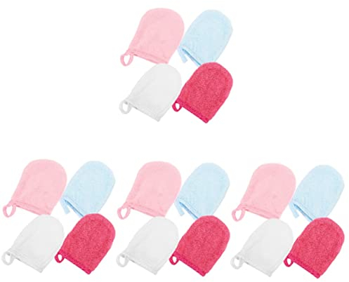 Angoily 16stücke Mikrofaser Gesichtsreinigungs-handschuhe Wiederverwendbare Abschmink-mitts Für Sanfte Gesichtsreinigung Und Make-up-entfernung Atmungsaktiv Und Waschbar Für Hauttypen
