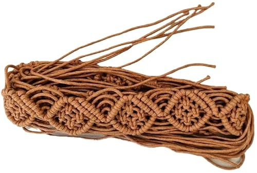 SYSUII Damen Boho Stil Flechtgrtel - Taillengrtel mit Quaste - Fr Rock und Kleid