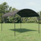 ShCuShan Auvent de parasol 3 x 4 m Anthracite,Parasol De Jardin Exterieur,Protection UV,Parasol,