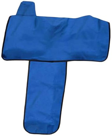 perfk Sattelbezug für Pferde, Sattelträger, tragbar, wasserabweisend, Schutzhülle, Sattelschutz für Westernsättel, Blau