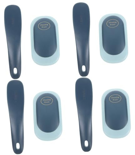 Cabilock 4sets Spazzole Per Pulizia Spazzola Per Scarpe e Spazzola Per Lavaggio Con Setole Morbide Utensile Per Rimuovere Sporco Da Scarpe e Indumenti