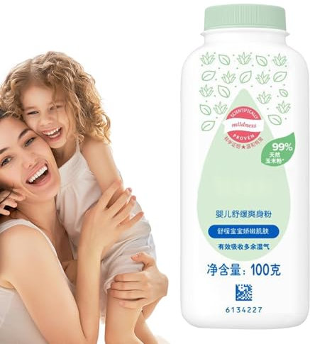 Polvere naturale per il corpo 'amido di mais – 100 g di polvere anti-umidità vegetale per bambini e bambini | amido di mais delicato per pelli sensibili, bi-protezione