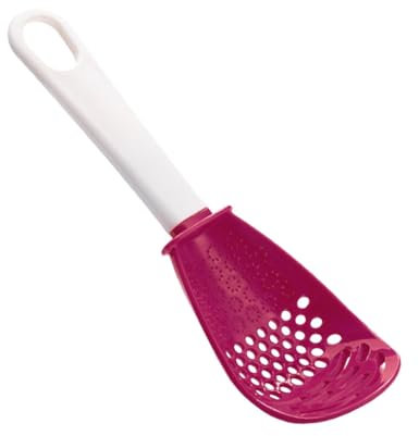 Multifunctional Kitchen Spoon, Skimmer Scoop for Kitchen, 6-in-1 Heat Resistant Cooking Spoon, Egg Yolk Separator for Grating, Draining, 9,06 x 2,95 pollici