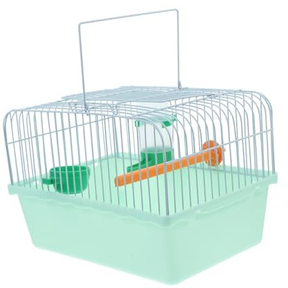 HANABASS Multi-use Portable Bird Carrier Für Parakeets Tragbarer Vogelkäfig Mit Stand Futter Und Wasserbehältern Robuste Konstruktion Für Reisen Und Unterwegs Für Papageien Und