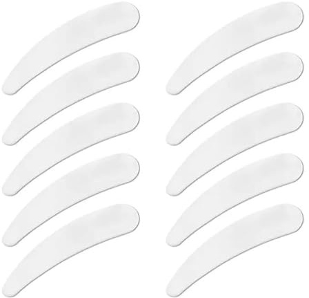 10 PCS Disposable Cosmetic Spatula, Makeup Spatula, Mini Spatulas for Facial Cream, Curved Cosmetic Mini Plastic Spatulas Scoops