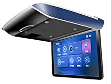 AUBEST Car Headrest Player, Electric Folding Car Monitor IPS Screen Car Video Playes 1080P 8K Ceiling TV Roof Mount Display USB(17.3 inch Blue)