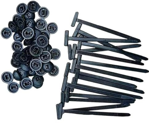Hebilla universal de nailon para bridas de cables, soporte de bridas de nailon autobloqueante, clips de retención de parachoques, remaches de plástico para coche, para maleteros, protectores de motor