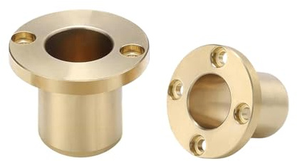 1 pz boccola flangiata autolubrificante in ottone con foro di montaggio, diametro interno 10mm, diametro esterno 14mm, lunghezza 20-35mm, 29x4/10x14x30mm