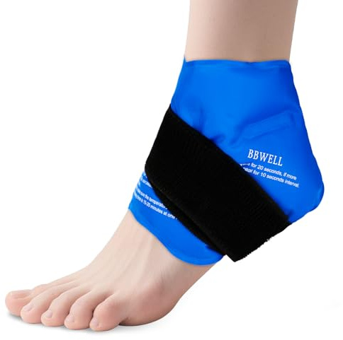 BBWELL Bolsa Hielo para Aliviar el Dolor de Rodilla, Bolsas Gel Frio Reutilizables con Correas, Envoltorio de Gel Frío Reutilizable, Bolsa Gel Frio para Lesiones Rodilla para Hinchazón, Esguinces