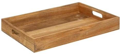 Secret de Gourmet - Plateau de Service Bois Acacia 42cm Marron
