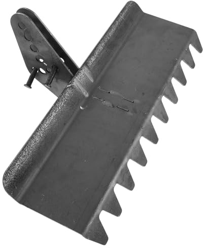 Anneome Rastrello Livellatore per Motozappa da Giardino 40 Cm, Strumento per Livellamento Terreno Prato e Cortile, Accessorio Agricolo per Livellare e Distribuire Terra Uniformemente
