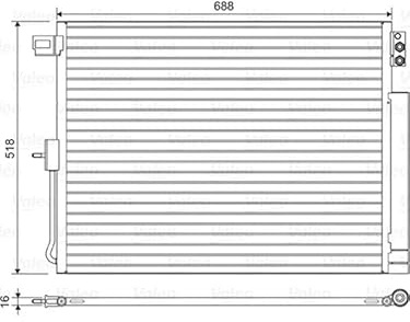 Valeo Condenser, Air Conditioning 822616