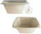 Greenkaufen (50 Stück) 1L Zuckerrohr Bagasse Salatschüssel mit PET Deckel, Verpackungsboxen, Einwegschalen, Reisschale, Nudelschale, salatschale mit deckel Einweggeschirr Verpackungsboxen