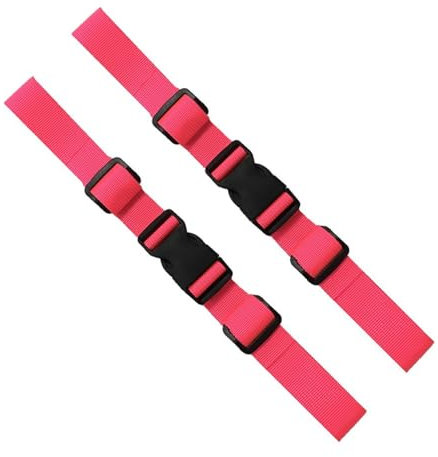 JCUGSBS 2 Pezzi Cinghia Toracica per Zaino,cinghie universali per il torace,per lo sterno regolabile,supporto per zaino,con fibbia a sgancio rapido,per escursionismo,jogging(Rosa)