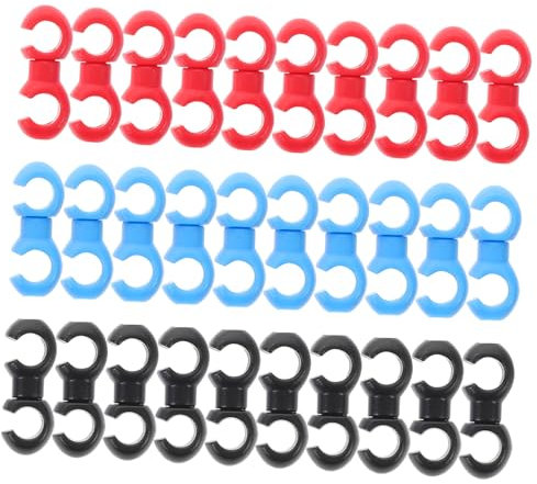 Kisangel 30pcs Bicycle Brake Caliper Hook Bike Tube Clip Park Cable Clip Repair Kit Brake Line Clamp Bike Cable Clamp Bike Cable Holder