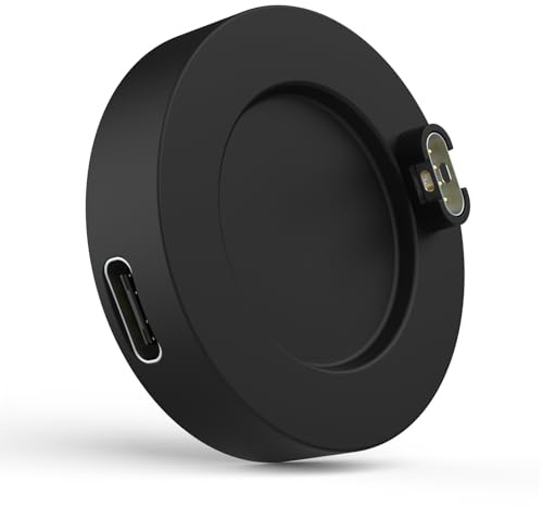 Astorgos USB C Garmin Watch Charger, Compatible with Garmin vivoactive 6 5 4, Fenix 8 7 6 5, Forerunner 55 165 265 965 970 570, Instinct 3 2 1, Venu 4 3s, Type-C Watch Charger Station, Black
