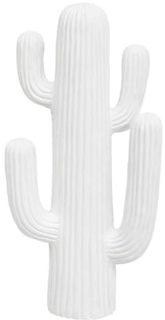 Paris Prix Atmosphera Créateur d'intérieur - Cactus Déco 4 Branches Rodrigo 57cm Blanc