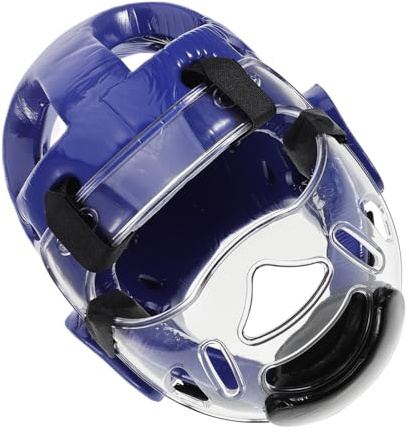 GANAZONO Casco Taekwondo para Niños con Protección Facial Completa y Ventilación Transpirable, Arnés Ajustable Adecuado para Entrenamiento y Competición Segura
