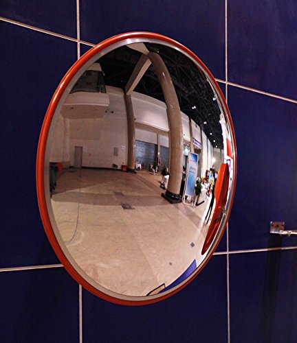 Arregui Miroir Convexe de sécurité et surveillance de 45 cm de diamètre, orange