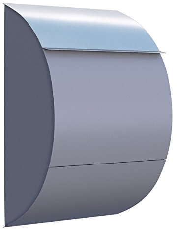 Boite aux Lettres, Design, Jumbo Grise/INOX - Bravios