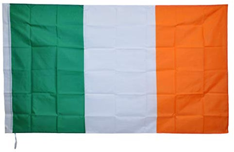 G.V - Bandera de Irlanda con Bandera Nacional de Ireland Irish (90 x 150 cm)