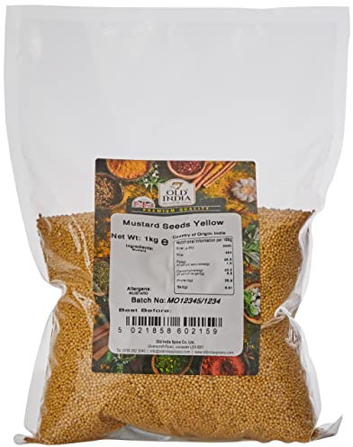 Old India Mustard Seeds Yellow 1kg