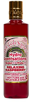 Hot Tub Nights Hydro Scentsations Aromatherapy Liquid (Relaxing Raspberry 1 x 250ml)