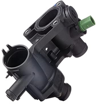 RIDEX Thermostat d'eau Boîtier intégré avec flasque/bride/rebord avec capteur Compatible avec VW Golf 4 3/5 portes 1J1 Golf 4 Variant 1J5 Bora Berline 1J2 Bora Variant 1J6, SEAT Leon 3/5 portes 1M1