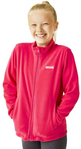 Regatta King Kids Full Zip Fleece Lightweight Jacket with 2 Pockets & Anti-Pill - Perfect for Walking, Hiking & Outdoors