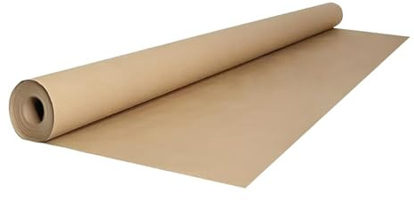 Rotolo di Carta Kraft Colore Avana, Misure: 100 cm x 200 mt, Ottimo per Imballaggi, Regali e Pacchi Postali, Made In Italy