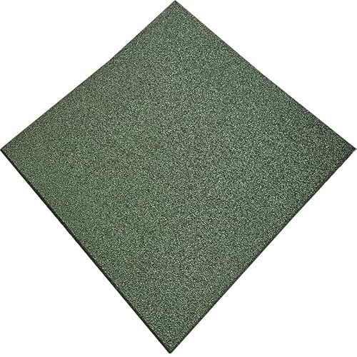 Pavimentos Arquiservi - Losetas de Caucho Reciclado para Suelo de Gimnasio 100x100x1,5 cm Verde - Pack de 12 (12m²) - Antideslizante y Aislante - Ideal para Fitness, Yoga y Funcionales