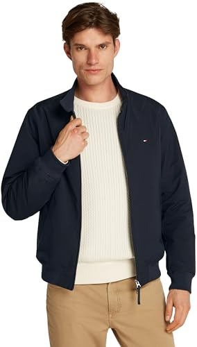 Tommy Hilfiger Cortavientos Hombre Harrington impermeable, Azul (Desert Sky), L