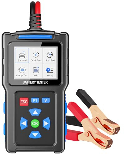 TopDiag Bt300 Battery Tester 12V/24V Automotive Start Test Battery Tester 20-2000 CCA Charge Test Rapid Test Pattern Software Update Multiple Languages
